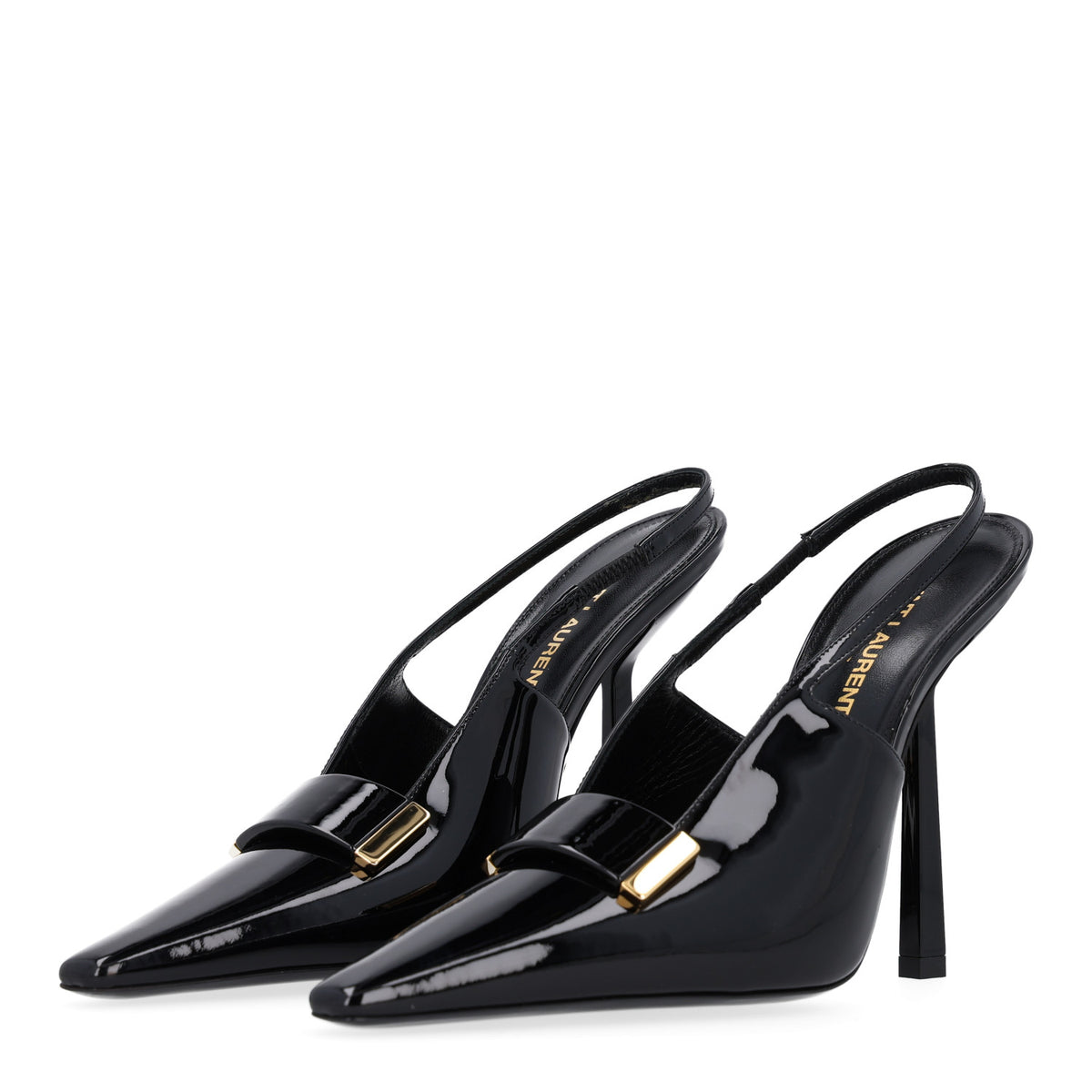 Vernice Grupy Madame 115mm Slingback Pumps 37 Black