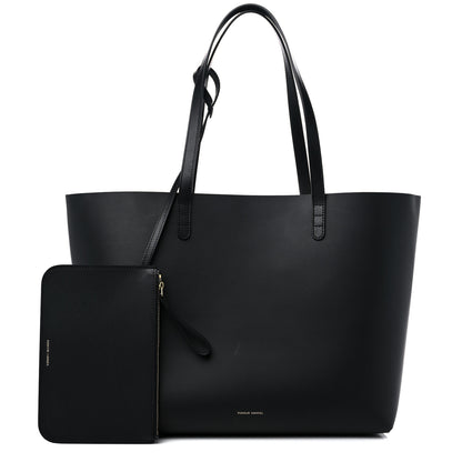 Mansur Gavriel Calfskin Large Shopping Tote Black Flamma 1 of 11