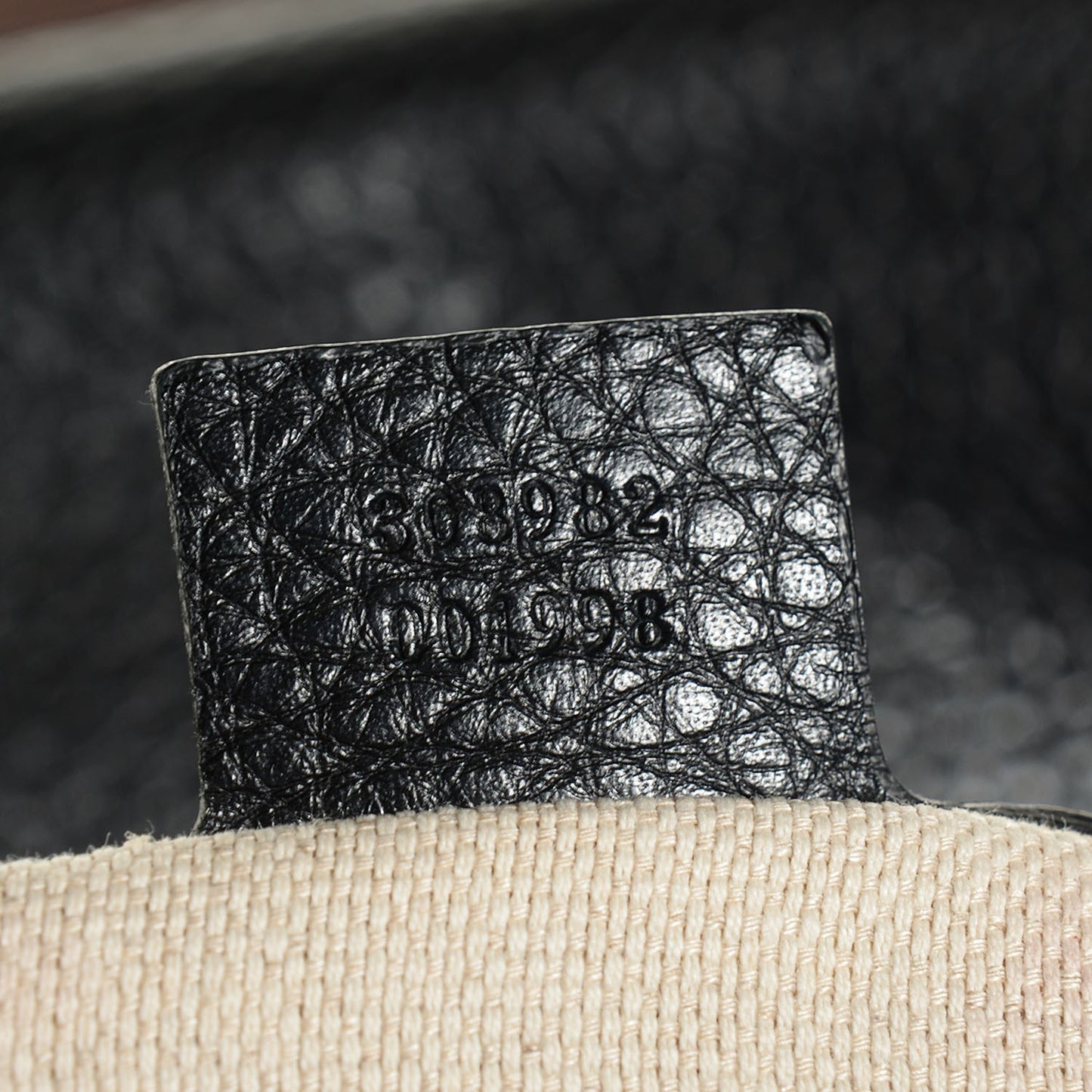 Pebbled Calfskin Medium Soho Chain Shoulder Bag Black