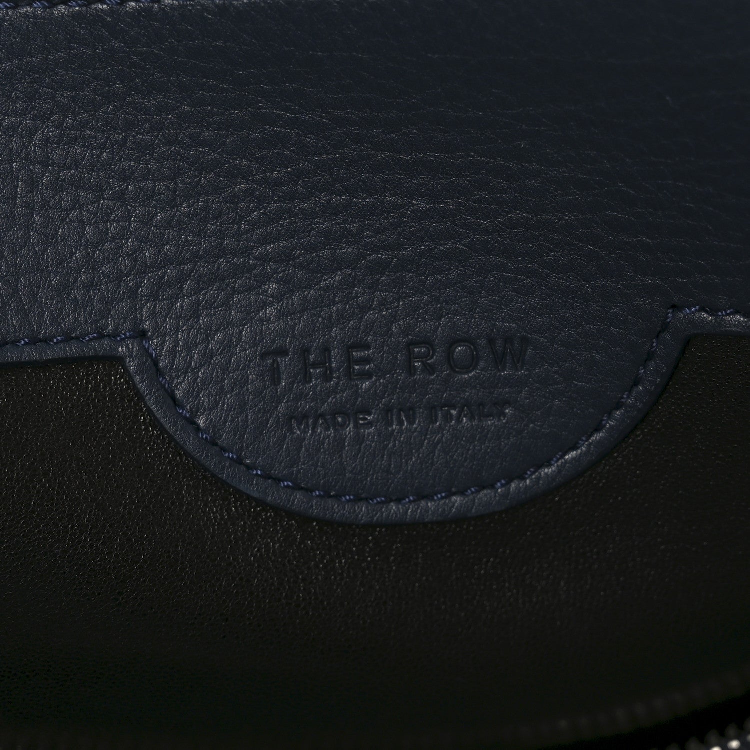 The Row Grained Calfskin Edith Bag Prussian Blue 6 of 9