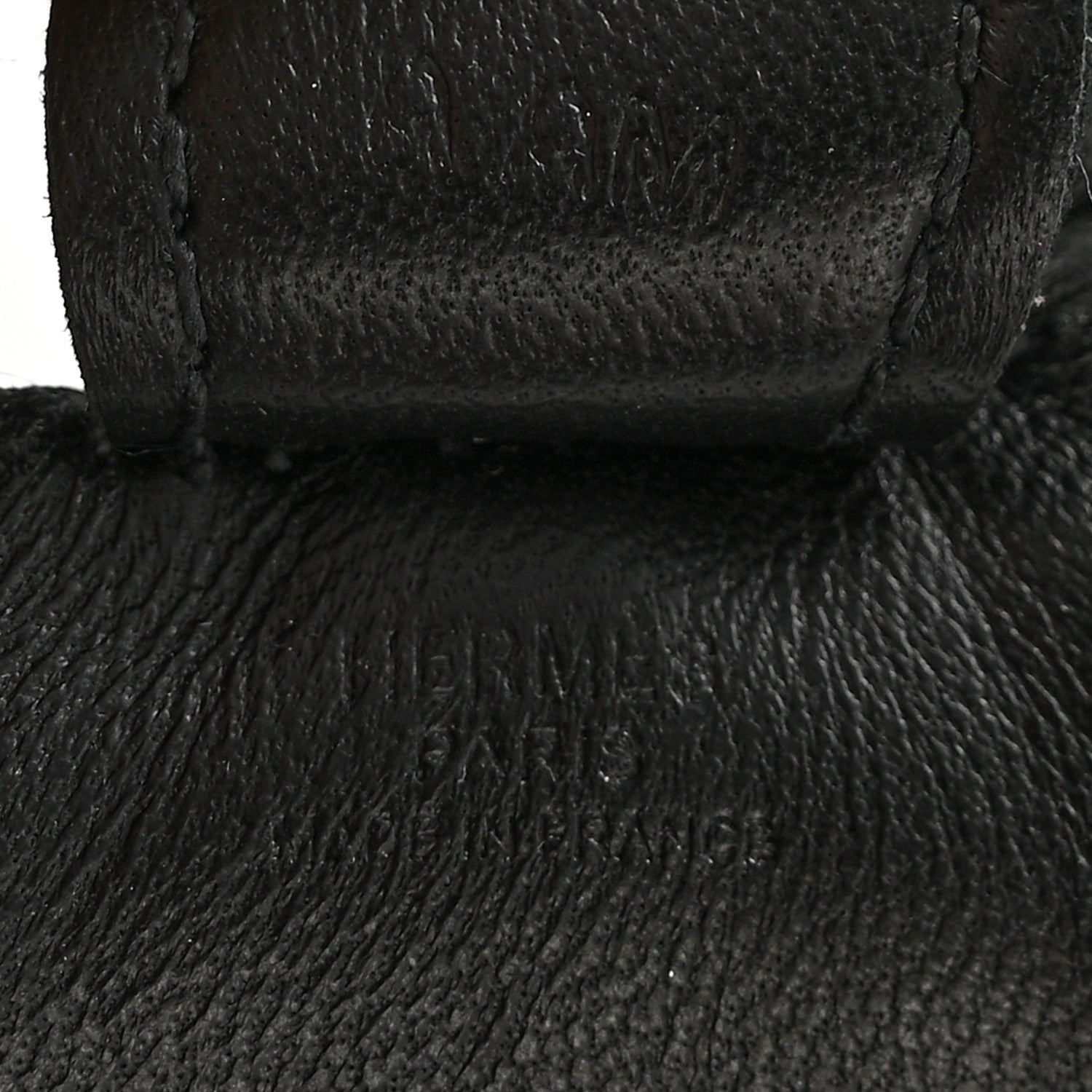 Hermes Milo Lambskin Matte Alligator Touch Grigri Rodeo Horse Bag Charm PM So Black 3 of 3
