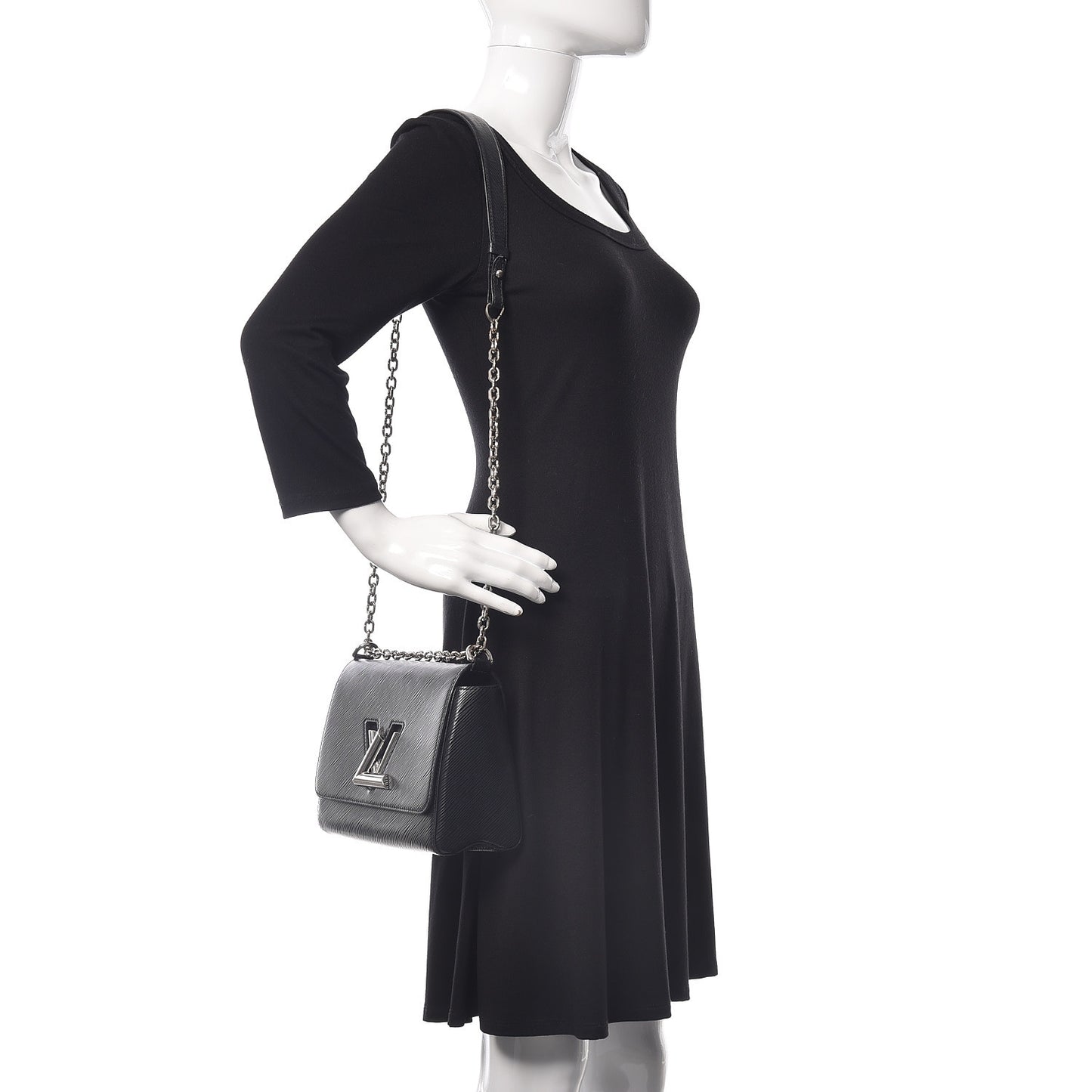 Epi Twist Shoulder Bag MM Black