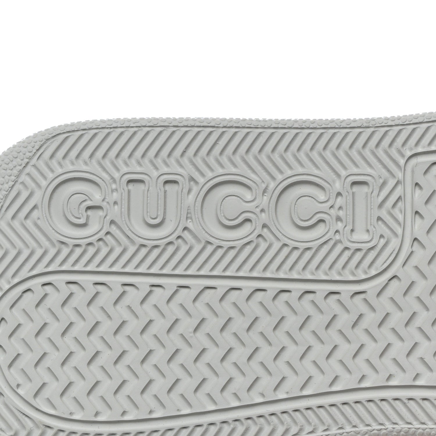 Gucci Calfskin Web Perforated Womens Platform 55mm Sneakers 38.5 White Bright Splash 8 of 9