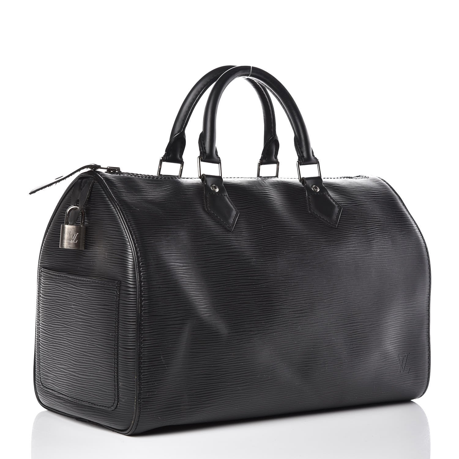 Louis Vuitton Epi Speedy 30 Black 3 of 15