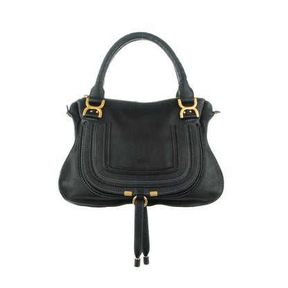 Chloe Calfskin Medium Marcie Satchel Black 1 of 8