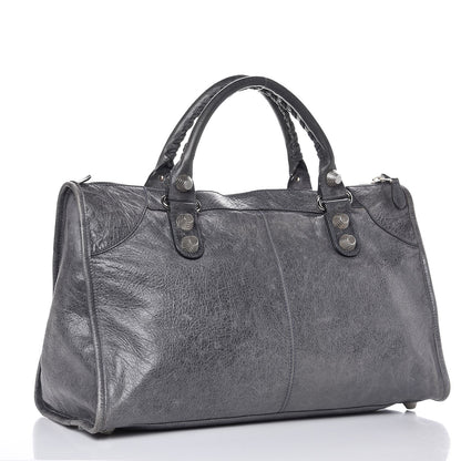 Balenciaga Agneau Giant 21 Silver Hardware Work Anthracite 3 of 12