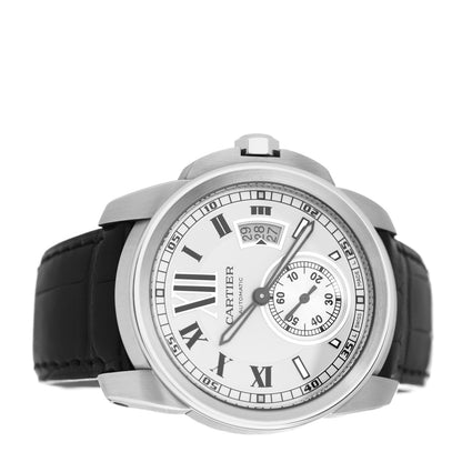 Cartier Stainless Steel Alligator 42mm Calibre de Cartier Automatic Watch 2 of 5