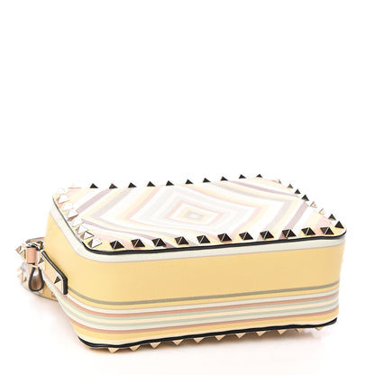Valentino Garavani Vitello Native Couture 1975 Rockstud Camera Crossbody Bag Green Multicolor 4 of 10