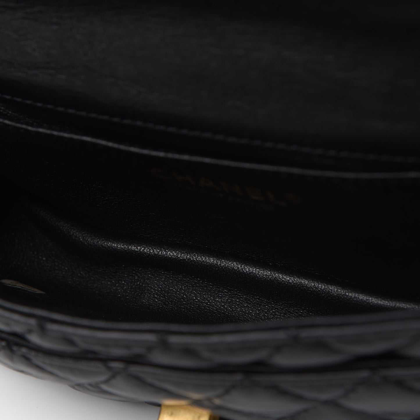 Aged Calfskin Quilted 2.55 Reissue Chain Waist Bag Black