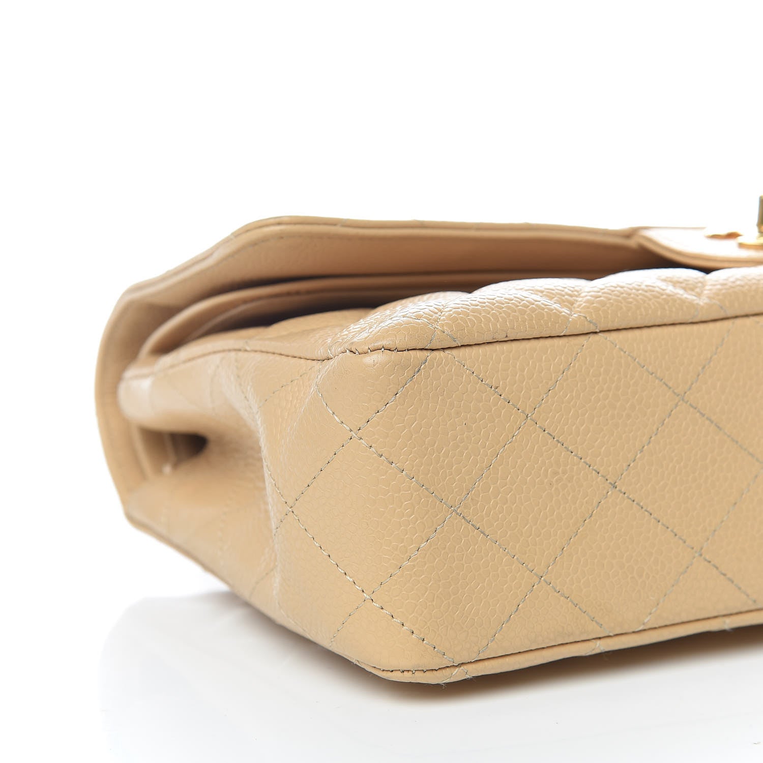 Chanel Caviar Quilted Medium Double Flap Beige 5 of 12