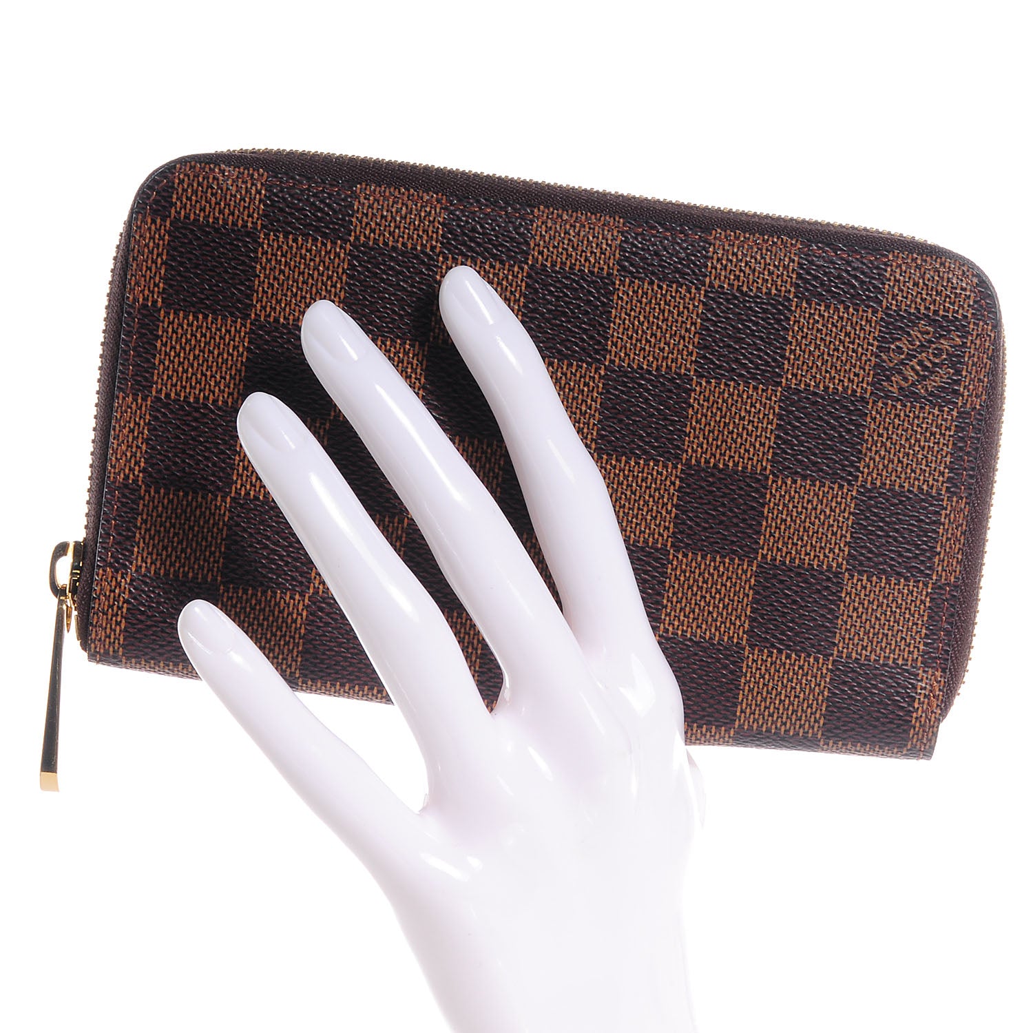 Louis Vuitton Damier Ebene Zippy Compact Wallet 2 of 8