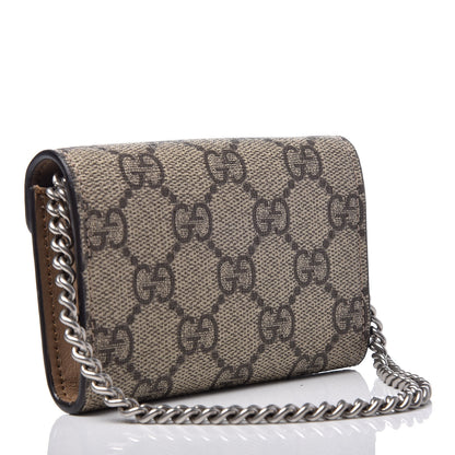 Gucci GG Supreme Monogram Dionysus Coin Purse Taupe 3 of 6