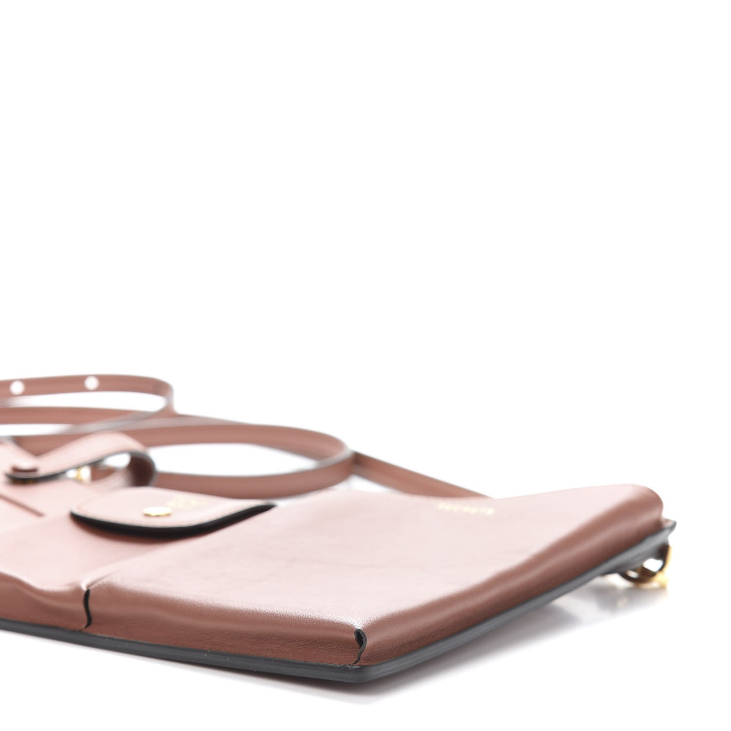 Fendi Vitello Grace Matte Mini 3 Pocket Mini Crossbody Bag Rust 9 of 11