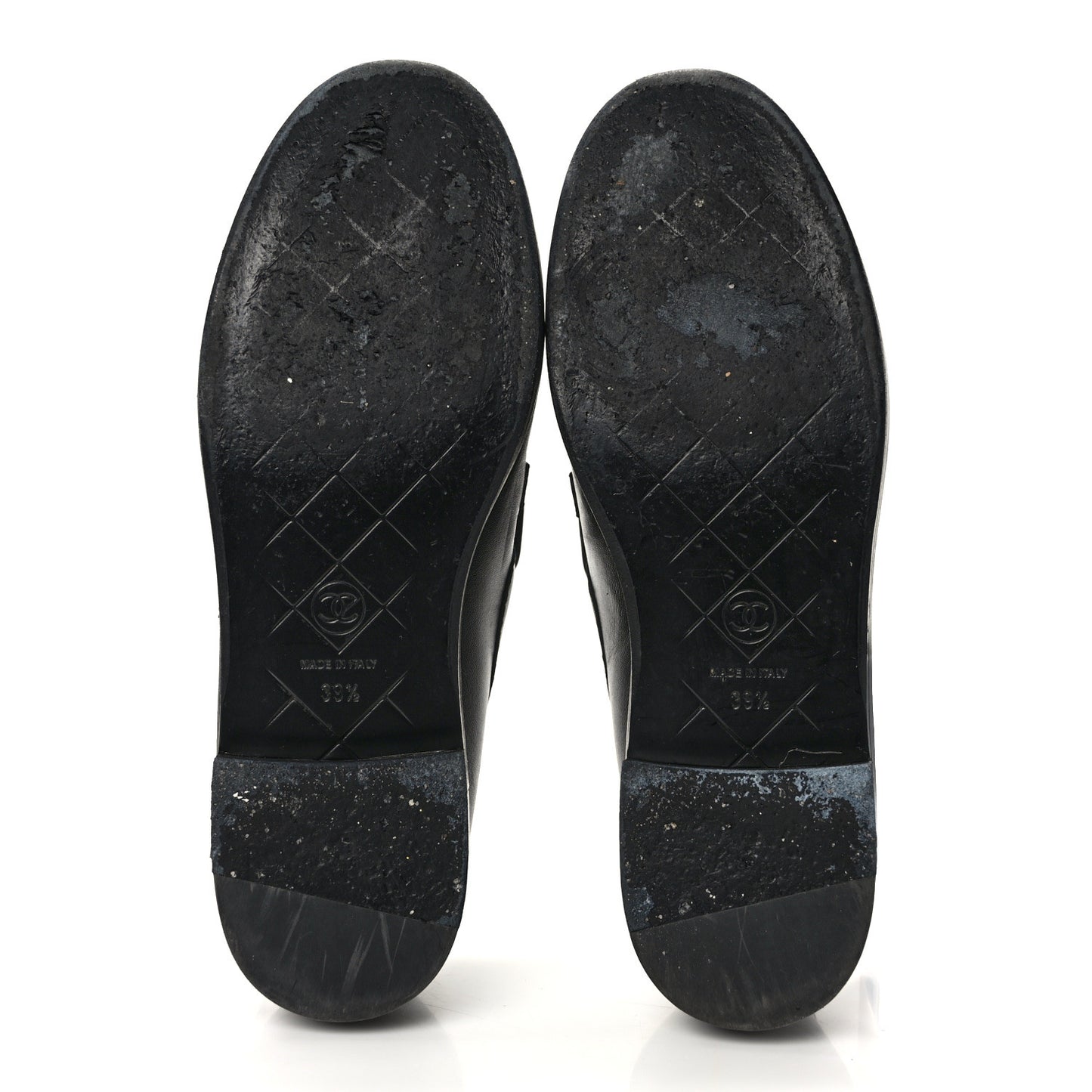 Lambskin Quilted CC Turnlock Loafers 39.5 Black