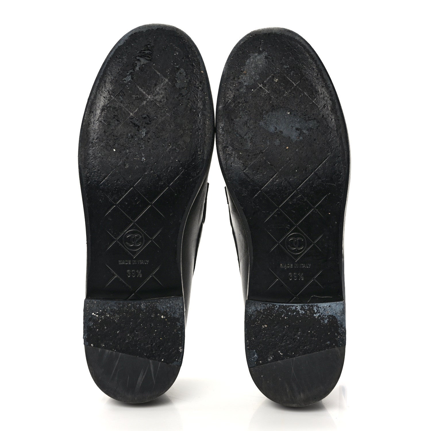 Chanel Lambskin Quilted CC Turnlock Loafers 39.5 Black 5 of 12