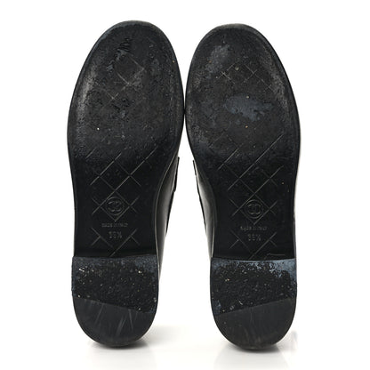 Chanel Lambskin Quilted CC Turnlock Loafers 39.5 Black 5 of 12