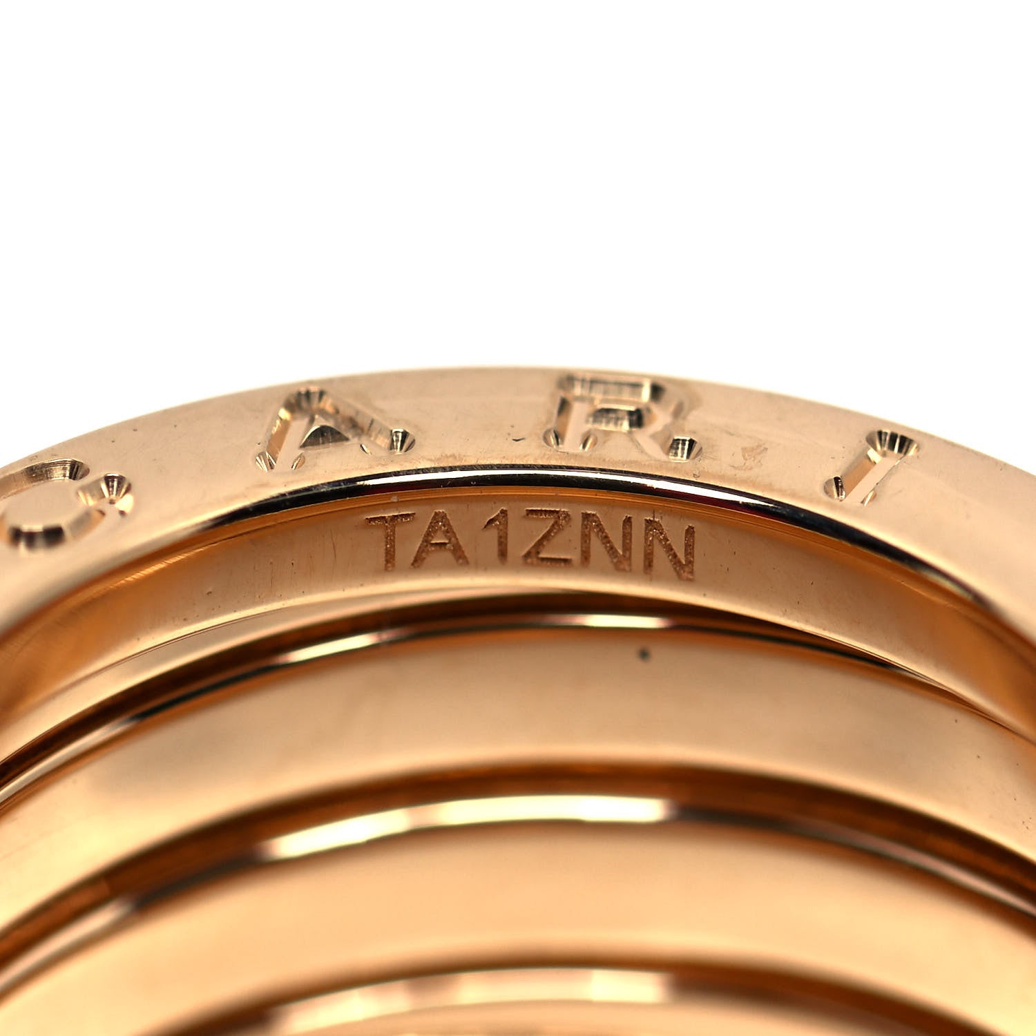 Bulgari 18K Yellow Gold B.Zero1 Four-Band Ring 50 5.25 3 of 6