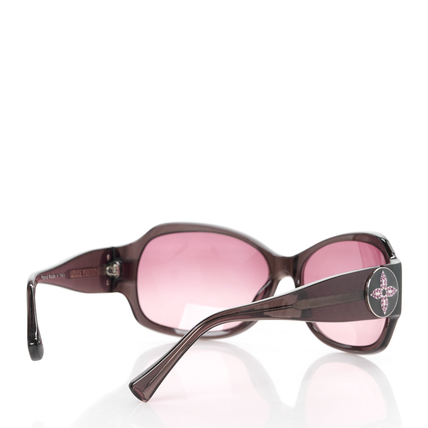 Louis Vuitton Ursula Strass Sunglasses Z0134E Pink Brown 4 of 8