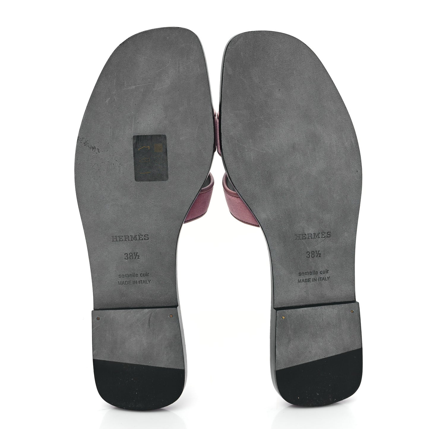 Velvet Nappa Oran Sandals 38.5 Bois de Rose