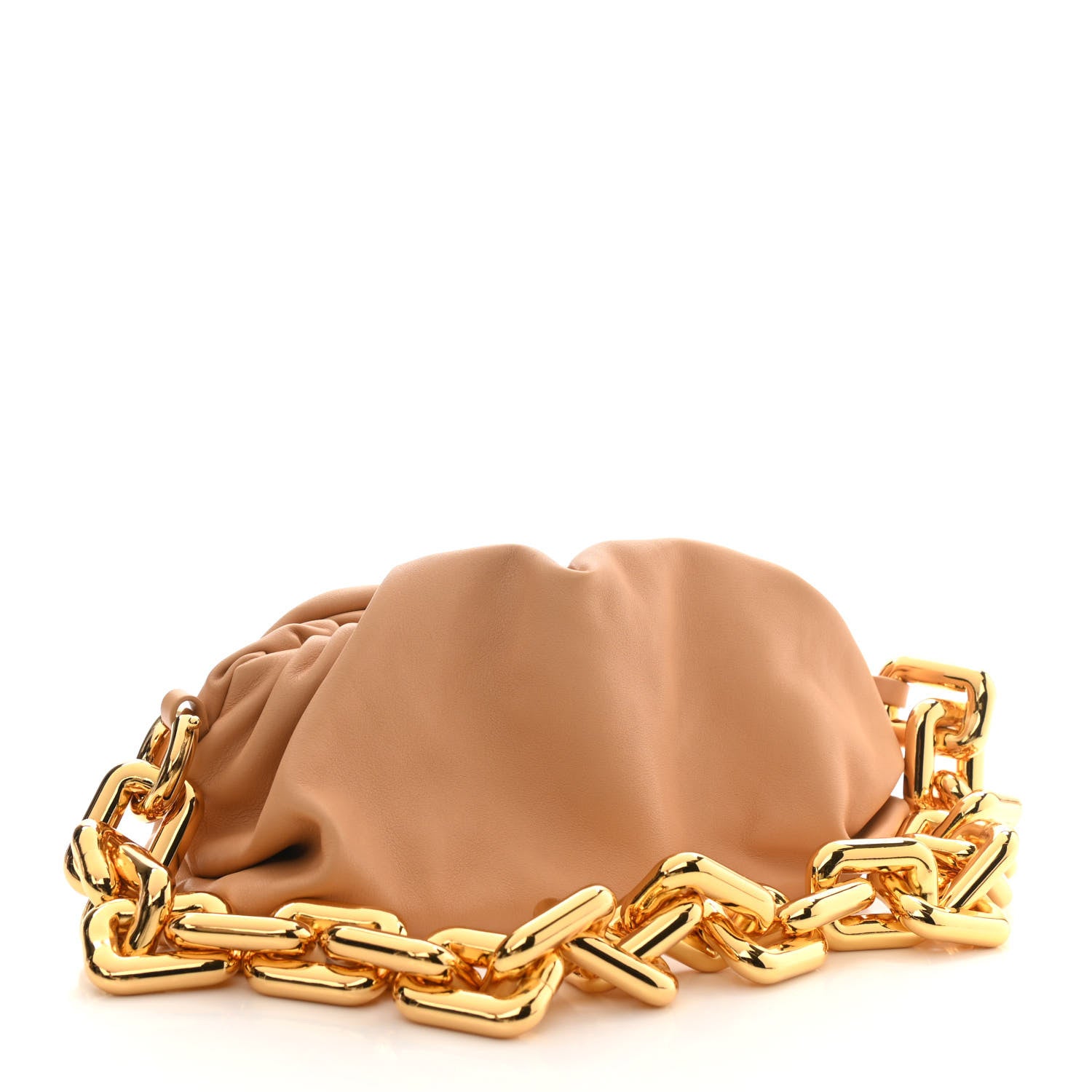 Bottega Veneta Calfskin Teen Chain Pouch Almond 3 of 11