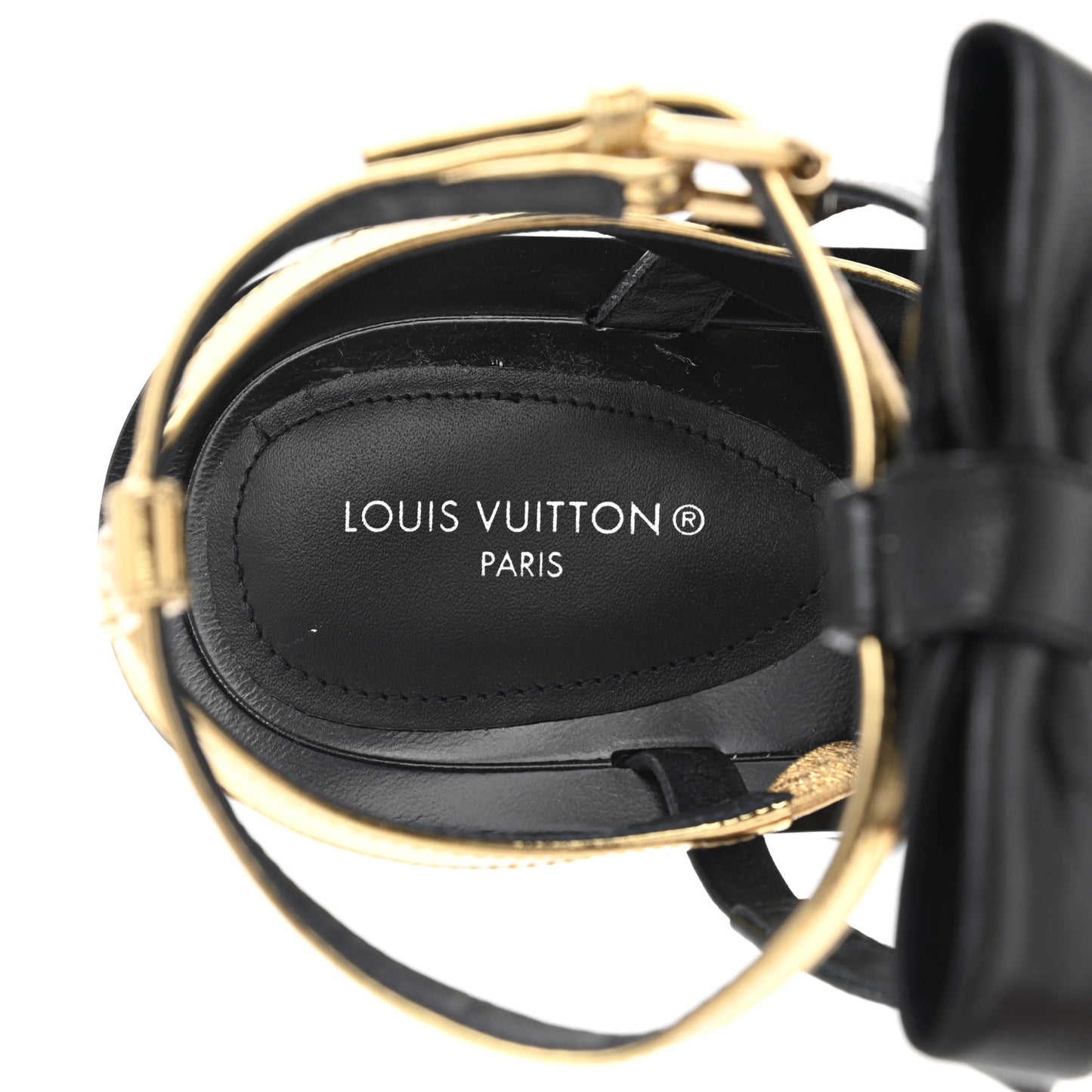 Metallic Calfskin Peplum Sandals 37.5 Gold