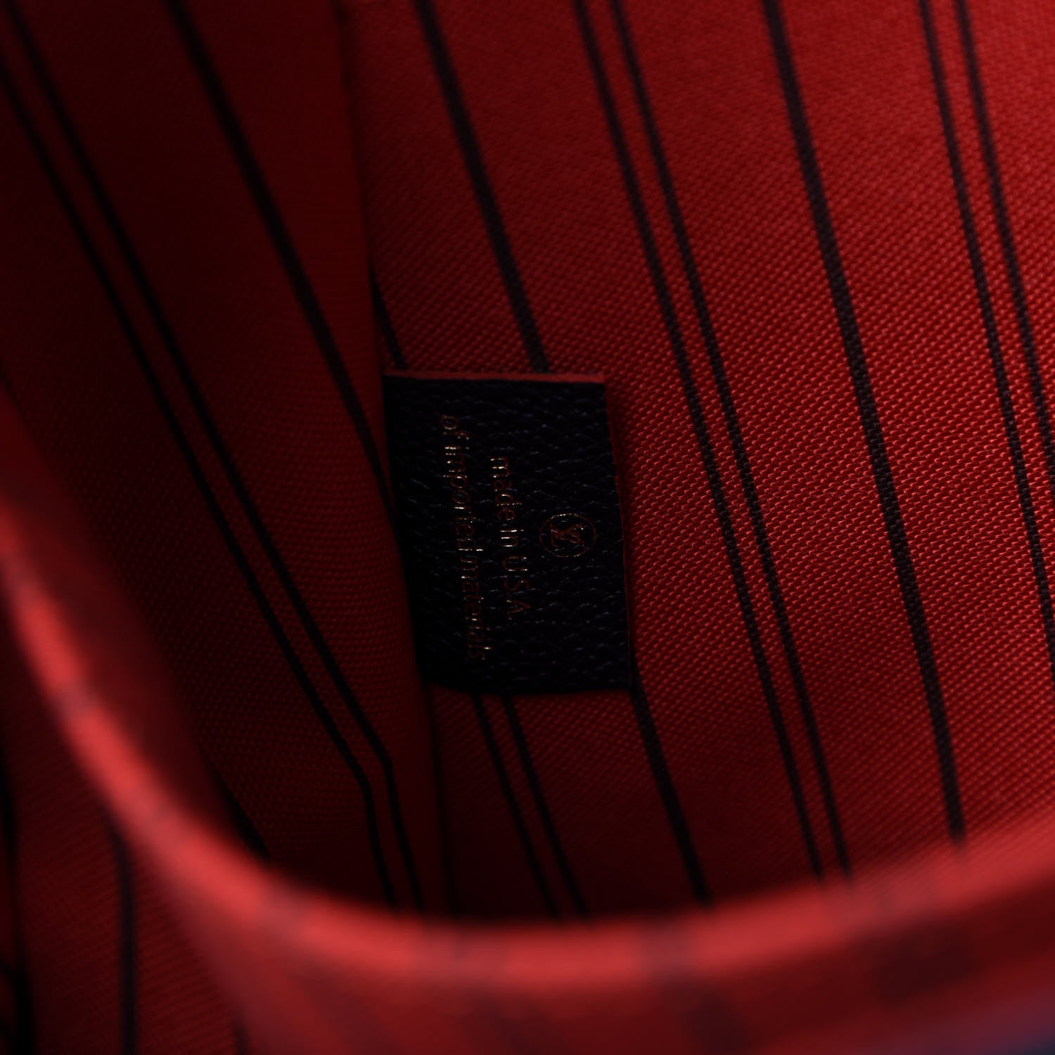 Louis Vuitton Empreinte Pochette Metis Marine Rouge 9 of 10