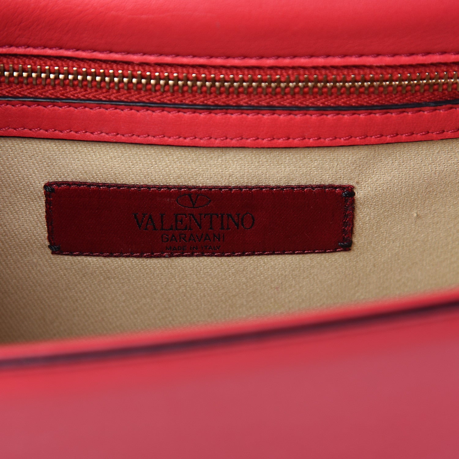 Valentino Garavani Vitello Small Glam Lock Rockstud Flap Red 5 of 8