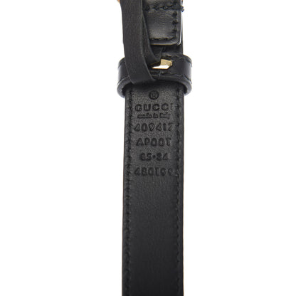 Gucci Calfskin Double G 20mm Belt 85 34 Black 3 of 5