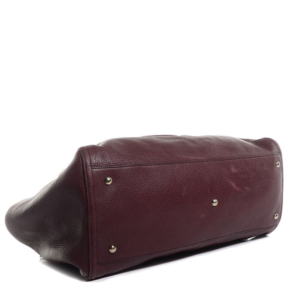 Gucci Pebbled Calfskin Large Soho Shoulder Bag Bordeaux 4 of 9
