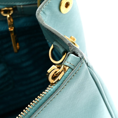 Prada Saffiano Medium Galleria Double Zip Tote Anice 14 of 16