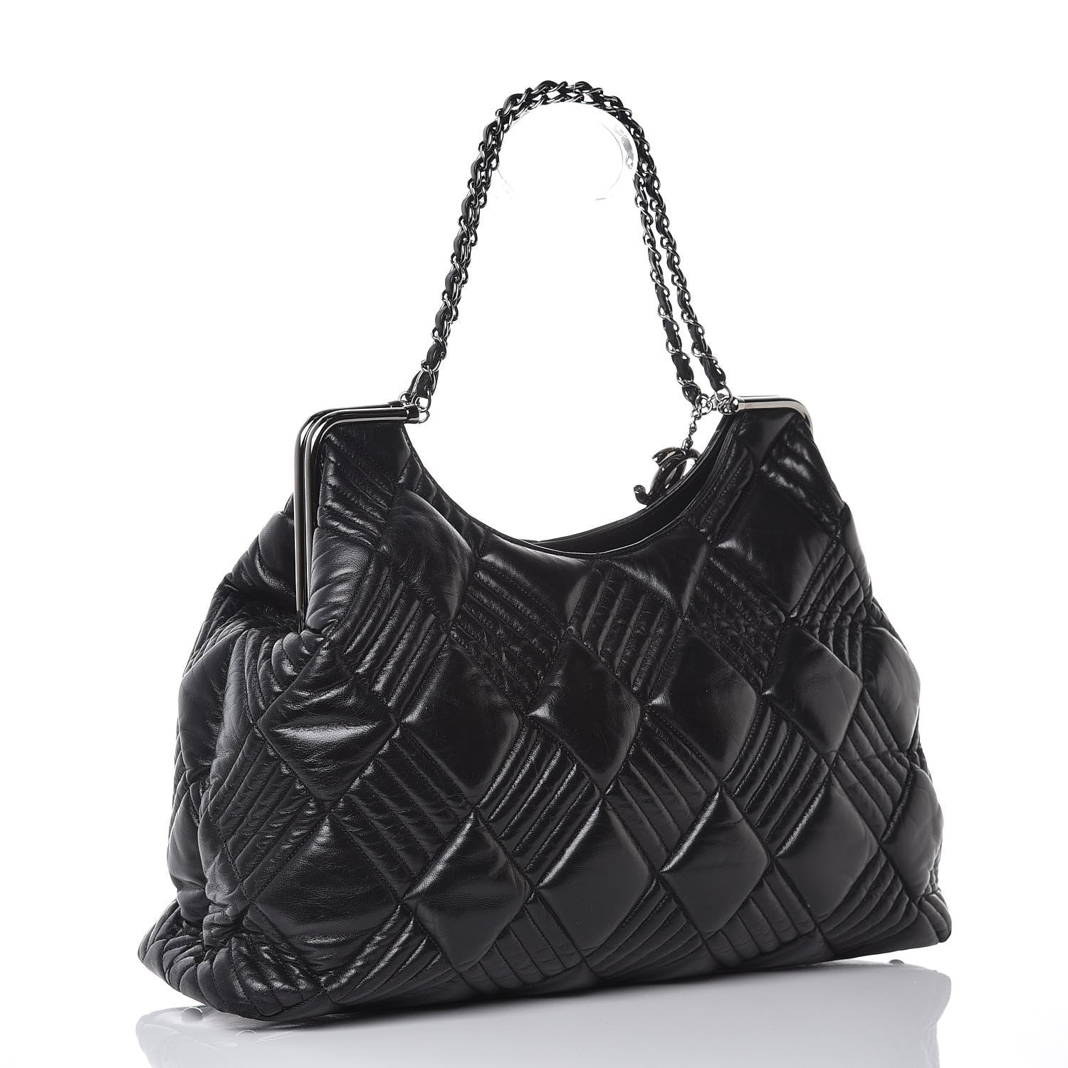 Chanel Lambskin Large In and Out Tote Black 3 of 12