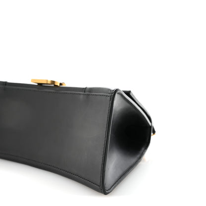 Balenciaga Shiny Box Calfskin Small Hourglass Top Handle Bag Black 9 of 9