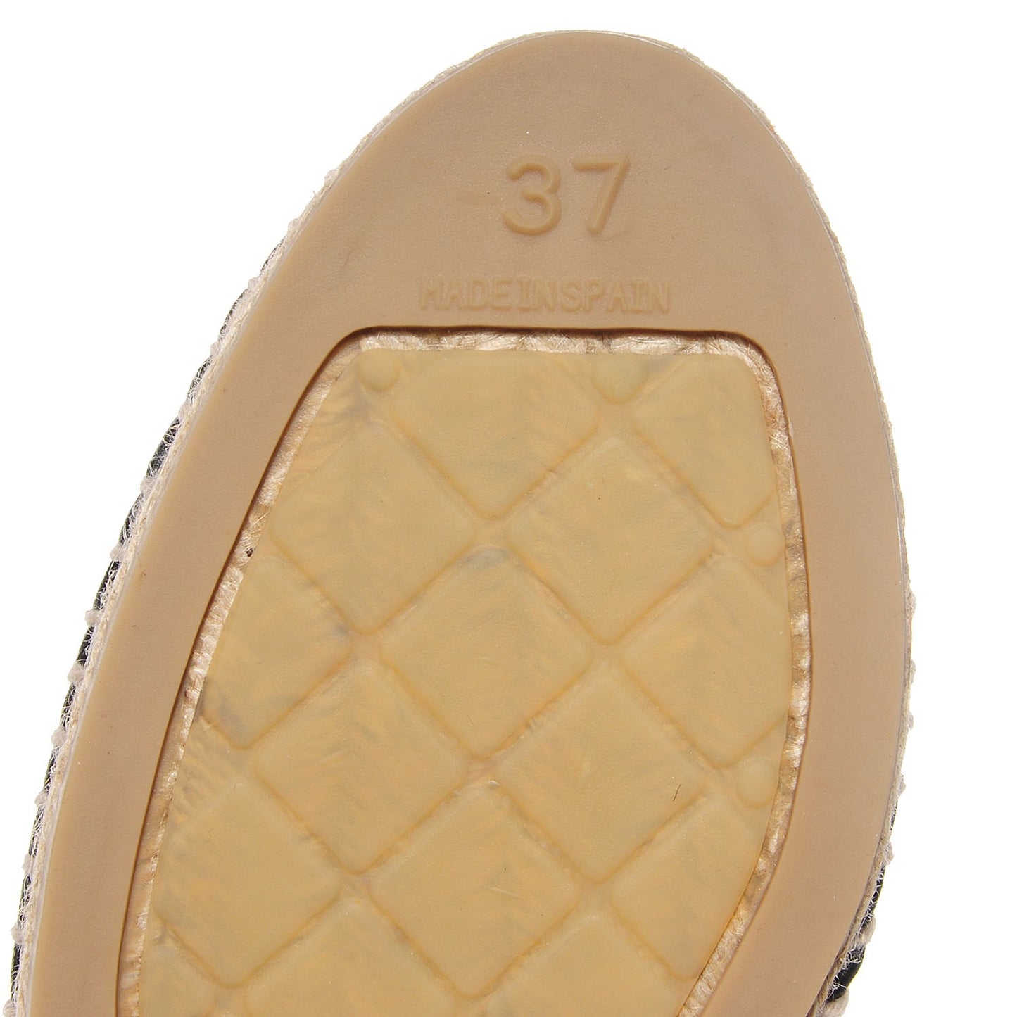 Lambskin CC Espadrilles 37 Black
