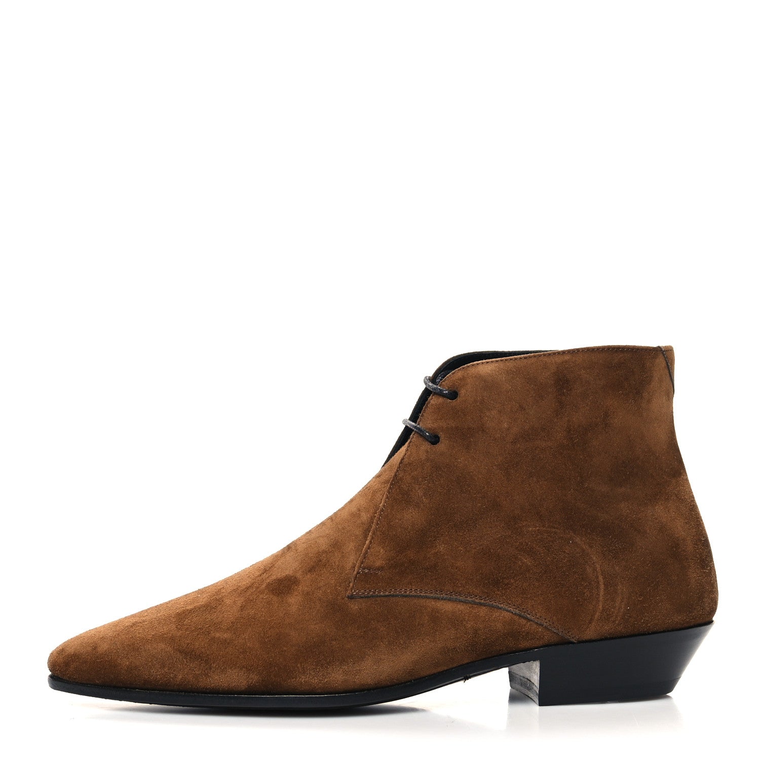 Saint Laurent Suede Joan Ankle Boots 35 Land 1 of 10