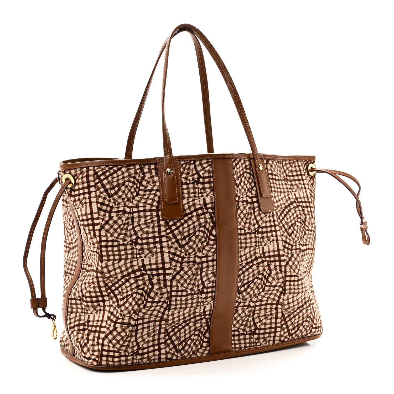 MCM Visetos Large Liz Reversible Shopper Tote Cognac 5 of 14