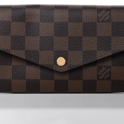 Louis Vuitton Damier Ebene Sarah Wallet NM 7 of 10
