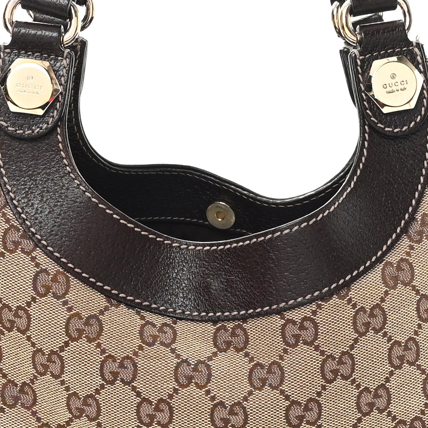 Monogram Medium Charmy Shoulder Bag Dark Brown