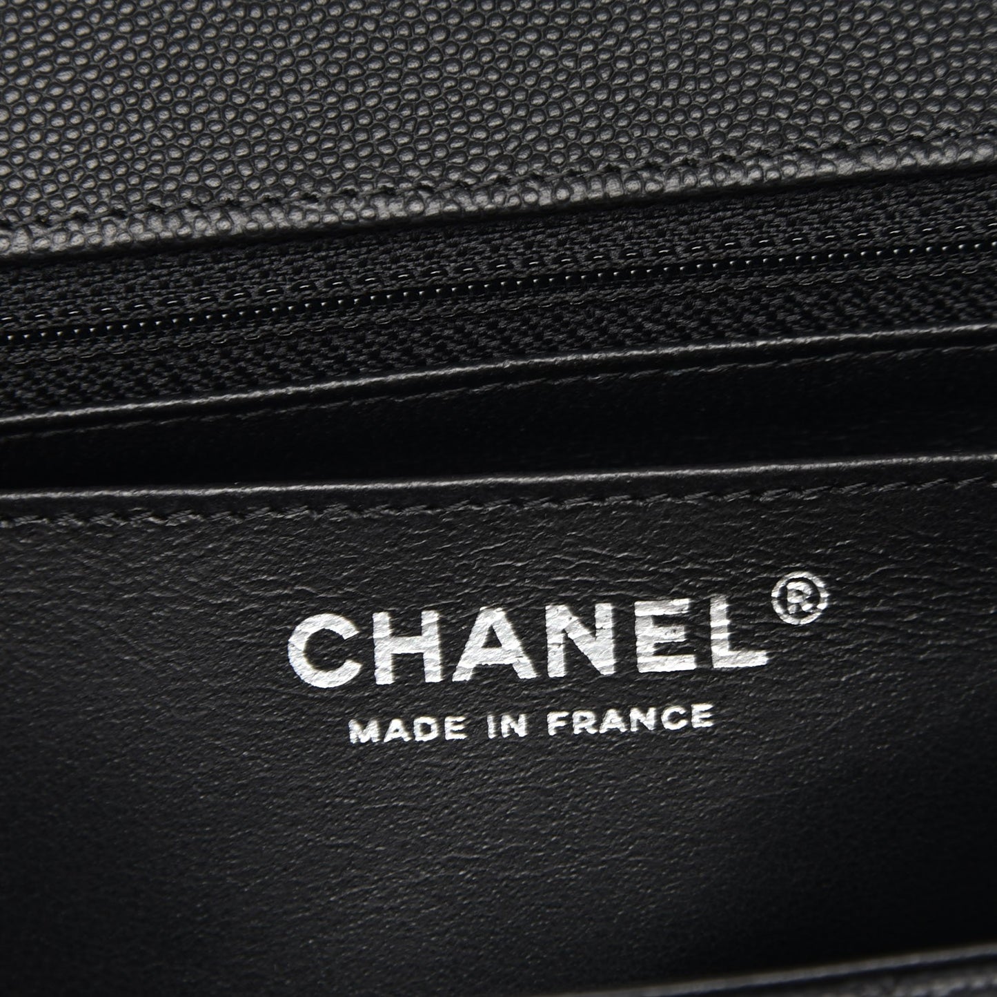 Caviar Quilted Mini Rectangular Flap Black