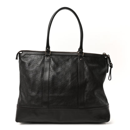Gucci Guccissima Large Business Tote Dark Brown 1 of 10