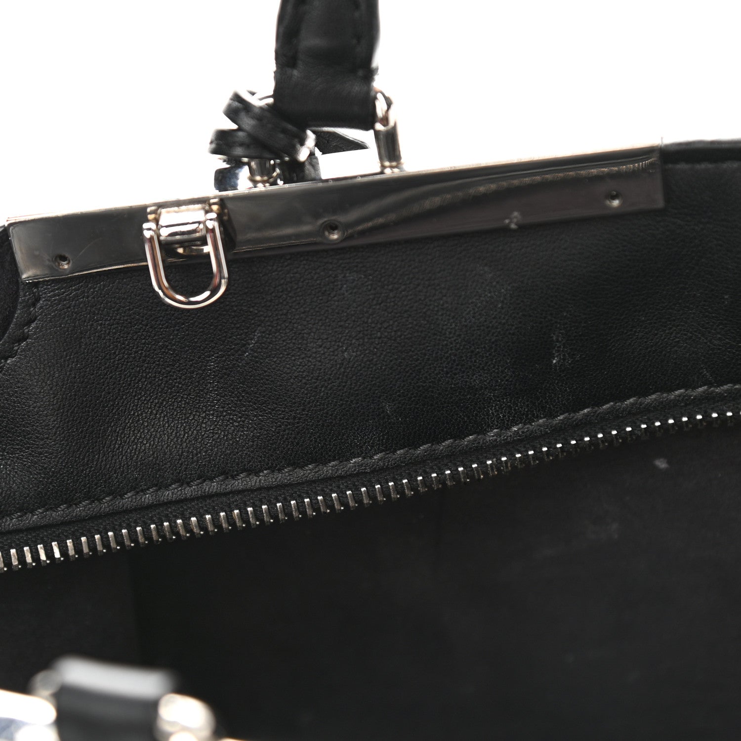 Fendi Vitello Dolce Petite 3jours Tote Black 9 of 13