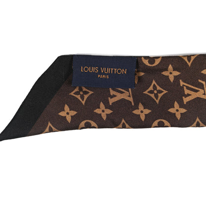 Louis Vuitton Silk Monogram Leorgam BB Bandeau Brown 2 of 4