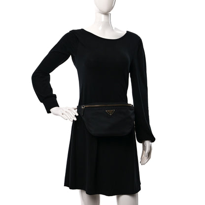 Prada Re-Nylon Saffiano Belt Bag Black 2 of 8