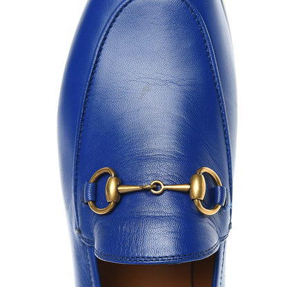 Gucci Malaga Kid Womens Jordaan Loafers 36 Electric Blue 10 of 10