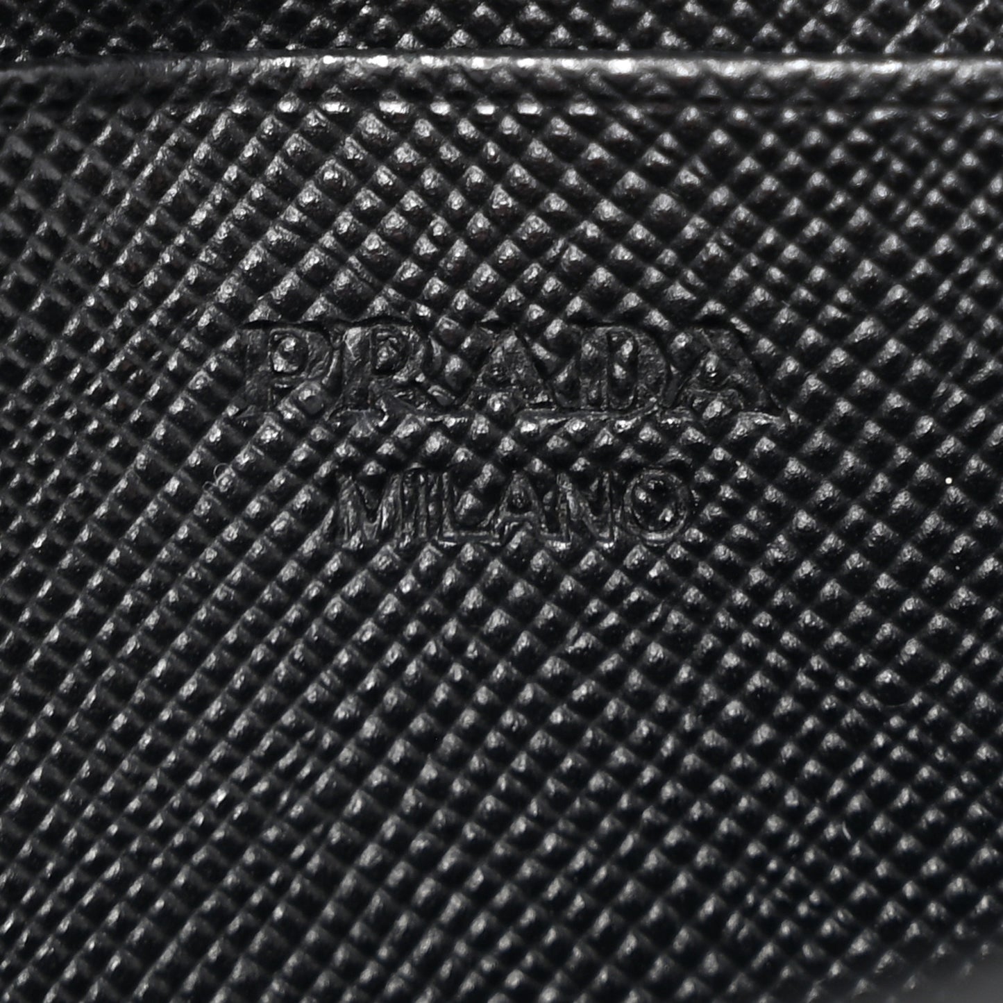 Saffiano Card Holder Black