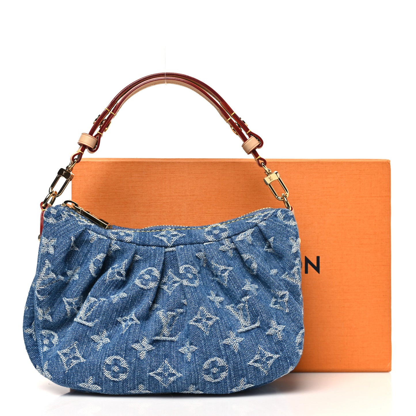 Monogram Denim Pochette Valley Blue