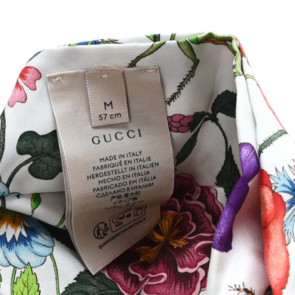 Gucci Silk Monogram Flora Print Headband M White Multicolor 5 of 5