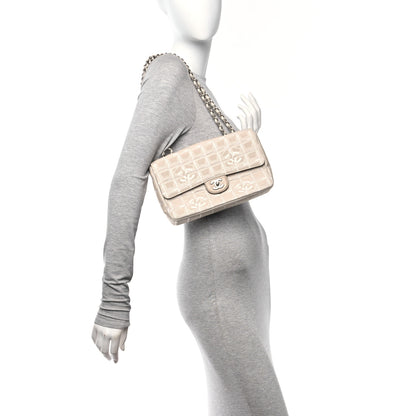 Chanel Nylon Medium Travel Flap Light Beige 2 of 11