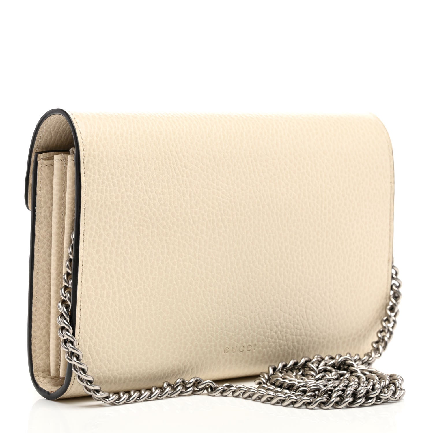 Gucci Dollar Calfskin Mini Dionysus Chain Wallet Mystic White 3 of 9