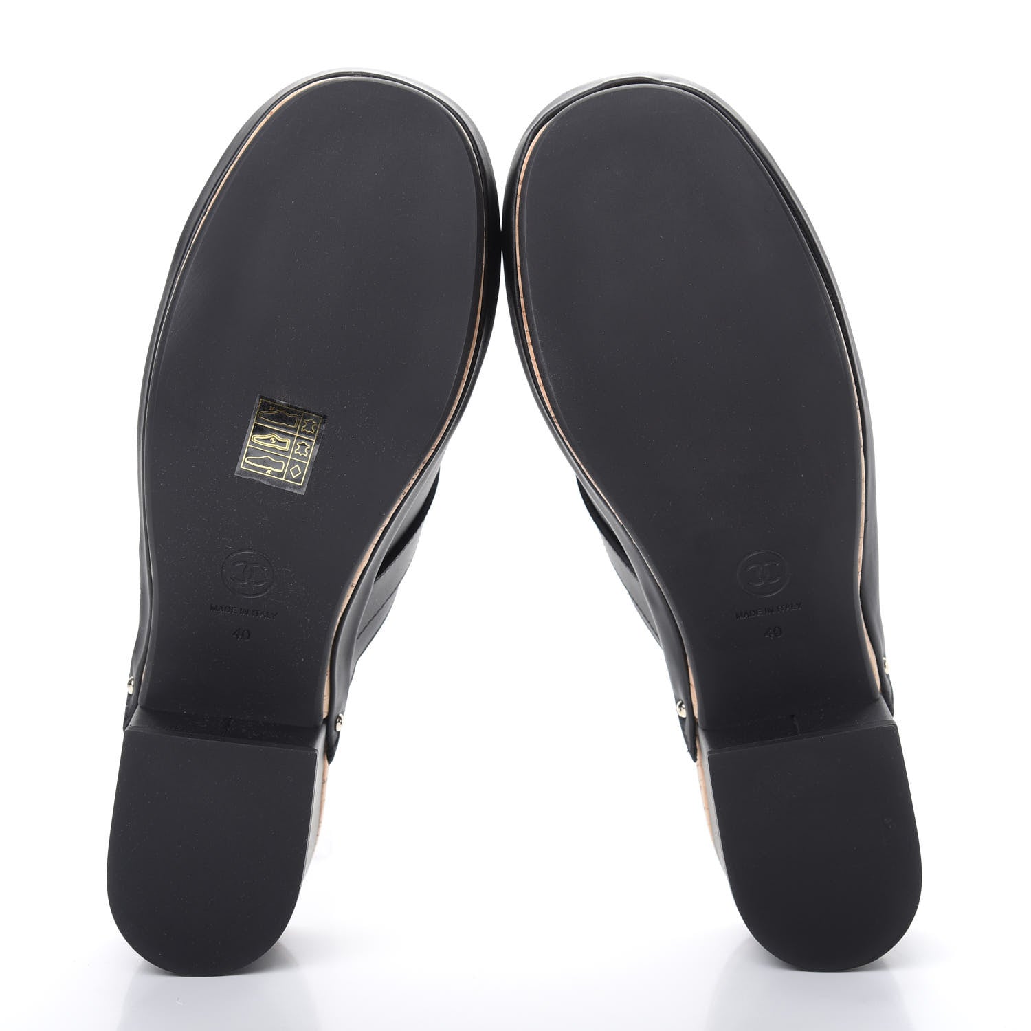 Chanel Calfskin CC Turn Lock Clogs 40 Black 5 of 10