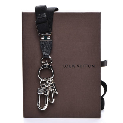 Louis Vuitton Taiga Collier Pochette Cles Neck Strap Key Holder Ardoise 8 of 8